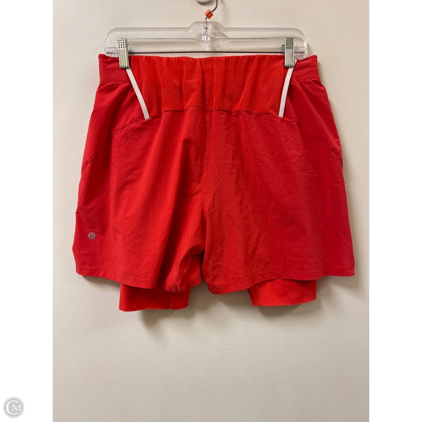 Athletic Shorts By Lululemon In Orange, Size: M