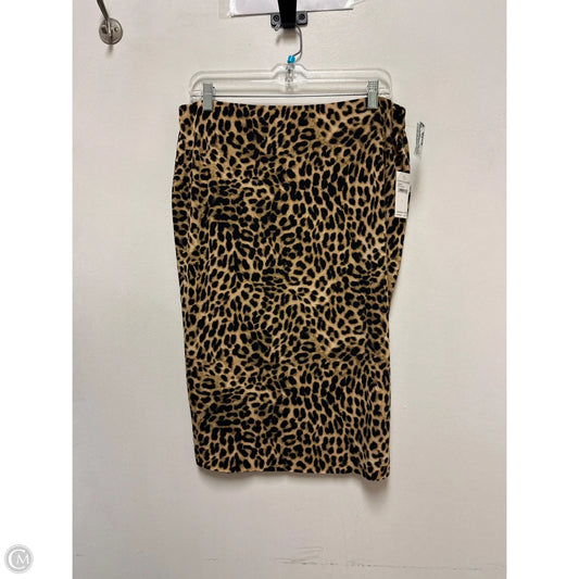 Skirt Maxi By Vince Camuto In Animal Print, Size: L