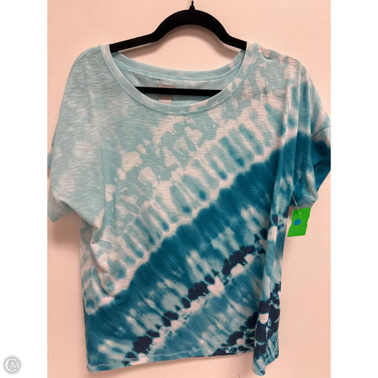 Top Short Sleeve By Chicos In Blue, Size: M