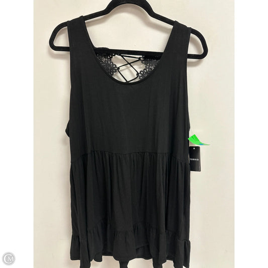 Top Sleeveless By Torrid In Black, Size: 2x