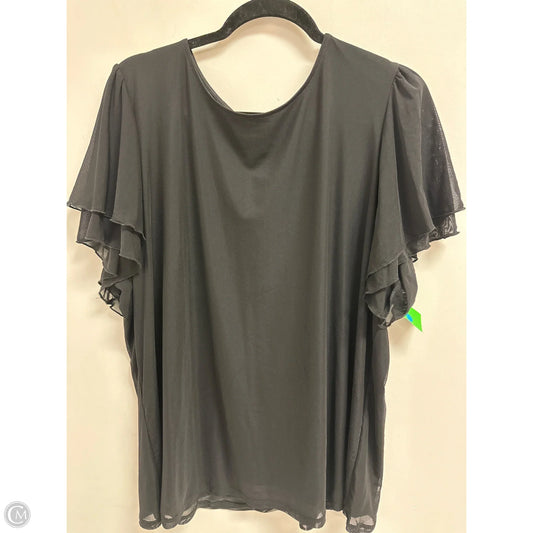 Top Short Sleeve By Torrid In Black, Size: 2x