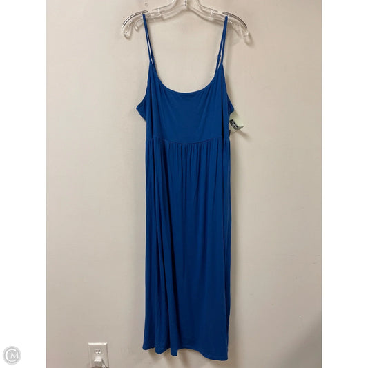 Dress Casual Midi By Old Navy In Blue, Size: 2x