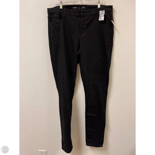 Jeans Skinny By Old Navy In Black, Size: 16