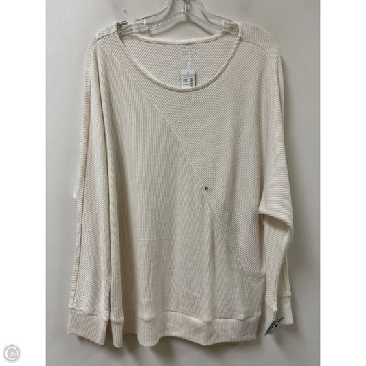 Top Long Sleeve By Maurices In Cream, Size: Xl