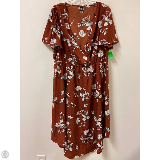 Dress Casual Maxi By Shein In Brown, Size: 2x