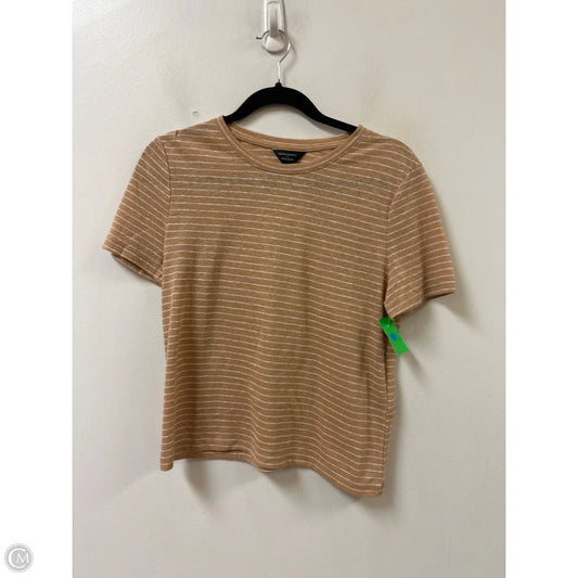 Top Short Sleeve By Banana Republic In Brown, Size: S