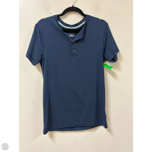 Top Short Sleeve By Isaac Mizrahi In Navy, Size: S
