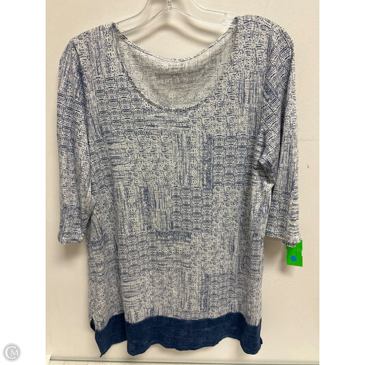 Tunic Long Sleeve By Pure Jill In Navy, Size: M
