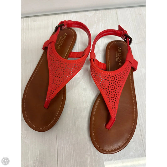 Sandals Flats By Arizona In Orange, Size: 6.5