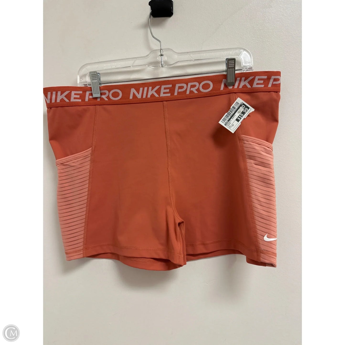 Athletic Shorts By Nike In Orange, Size: 2x