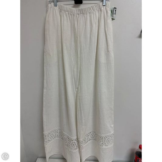 Pants Lounge By Commense In White, Size: L