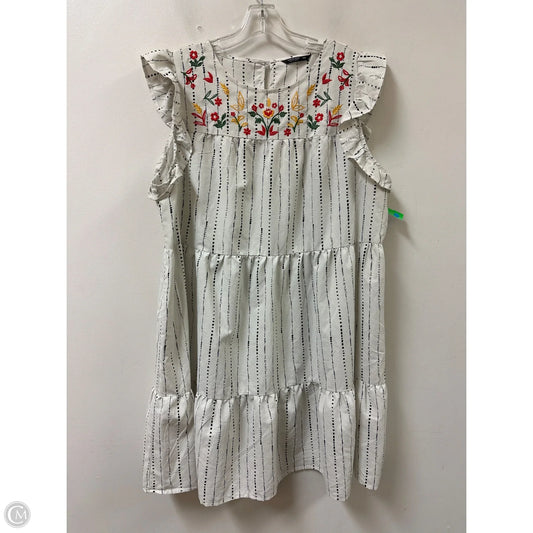 Dress Casual Short By Shein In Cream, Size: 2x