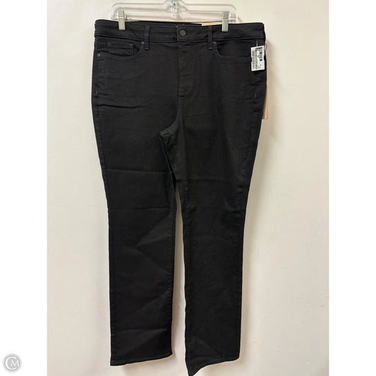 Jeans Straight By Not Your Daughters Jeans In Black, Size: 16