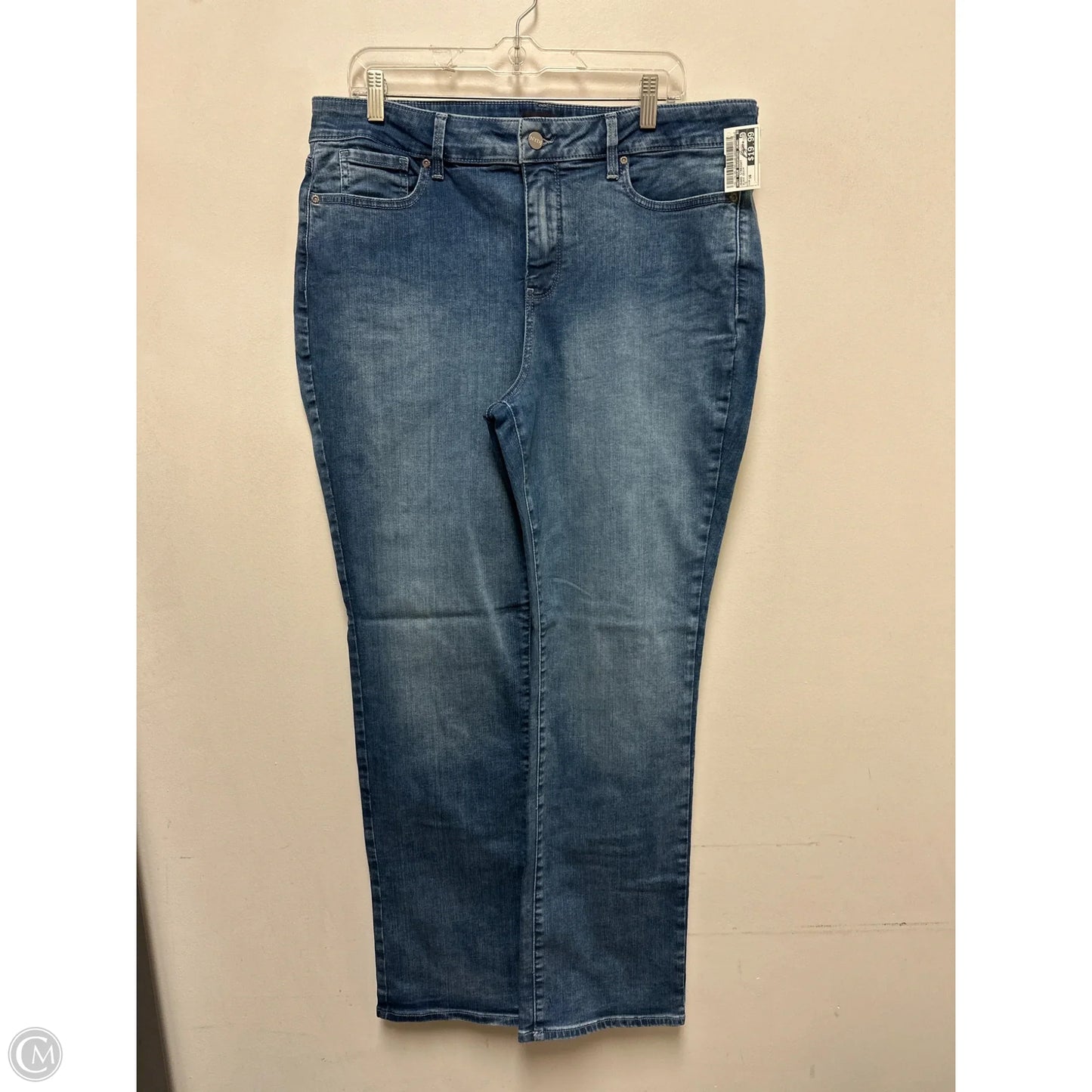 Jeans Straight By Not Your Daughters Jeans In Black Denim, Size: 16