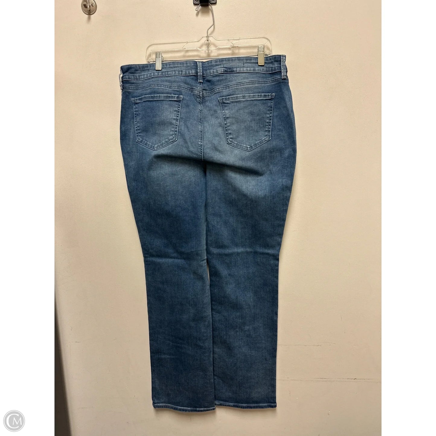 Jeans Straight By Not Your Daughters Jeans In Black Denim, Size: 16
