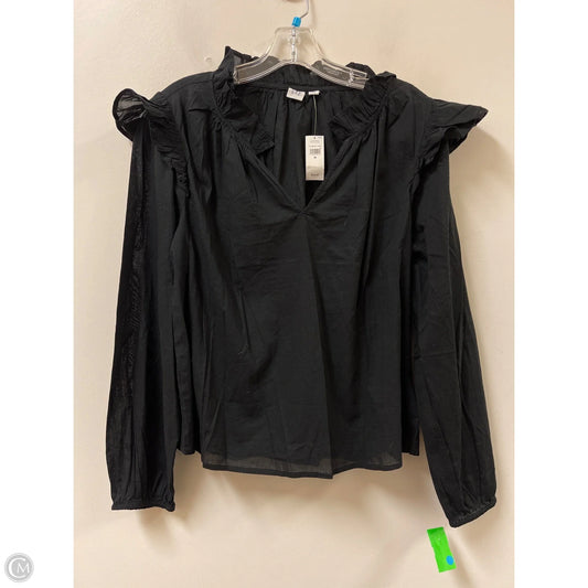Top Long Sleeve By Gap In Black, Size: M