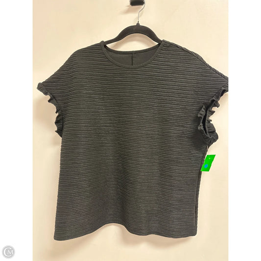 Top Short Sleeve By Clothes Mentor In Black, Size: Xl