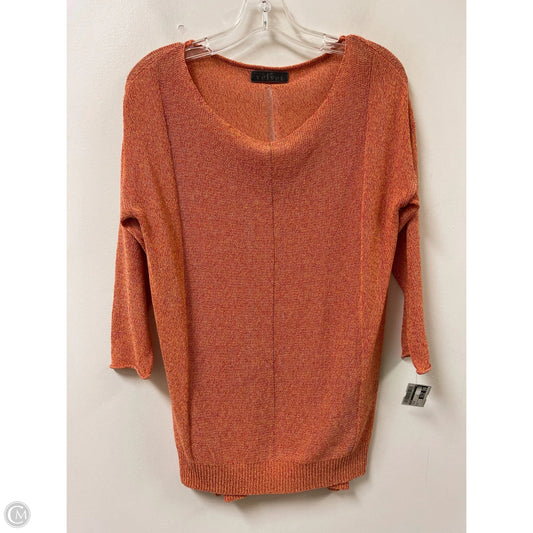 Top Long Sleeve By Velvet In Orange, Size: L