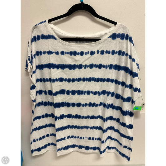 Top Short Sleeve By Talbots In Tie Dye Print, Size: 3x