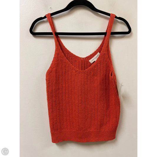 Top Sleeveless By Treasure And Bond In Orange, Size: M