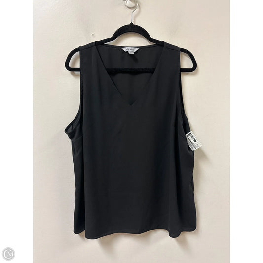 Top Sleeveless By Nine West In Black, Size: 2x