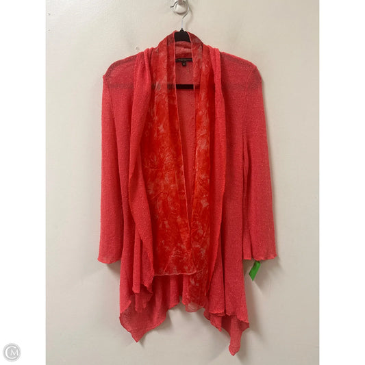 Sweater Cardigan By Alberto Makali In Orange, Size: M