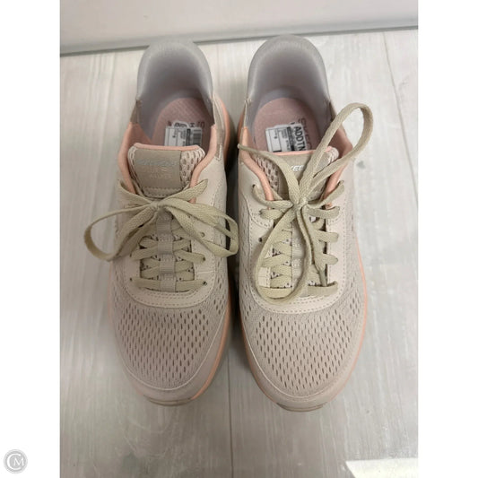 Shoes Athletic By Skechers In Cream, Size: 6