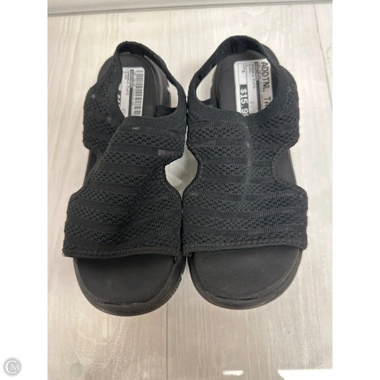 Sandals Flats By Skechers In Black, Size: 6