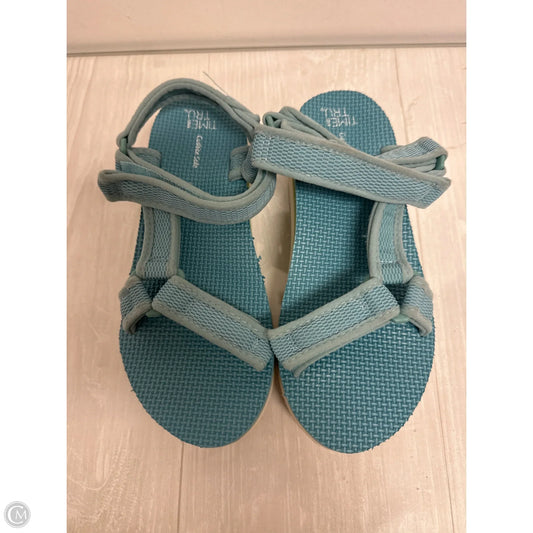 Sandals Flats By Time And Tru In Blue, Size: 6