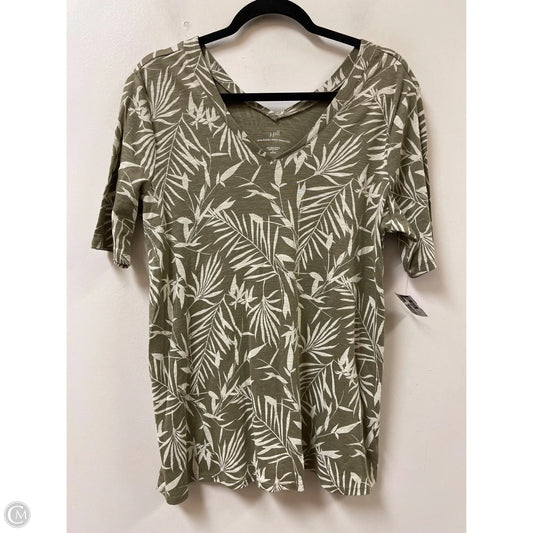 Tunic Short Sleeve By J. Jill In Green, Size: Lp