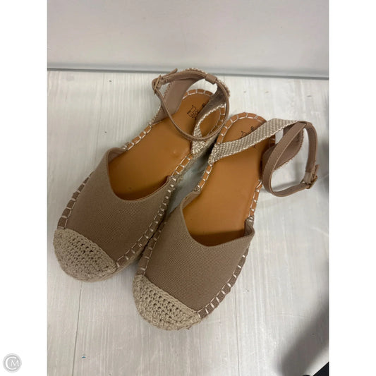 Sandals Flats By Time And Tru In Brown, Size: 7.5