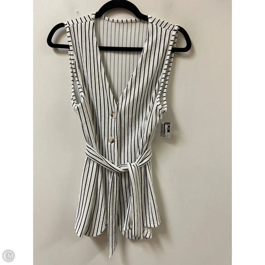 Blouse Sleeveless By Shein In White, Size: Xl