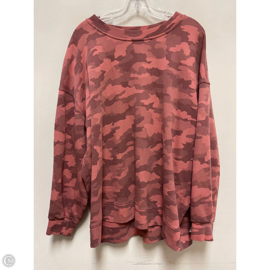Athletic Jacket By Lululemon In Pink, Size: 2x