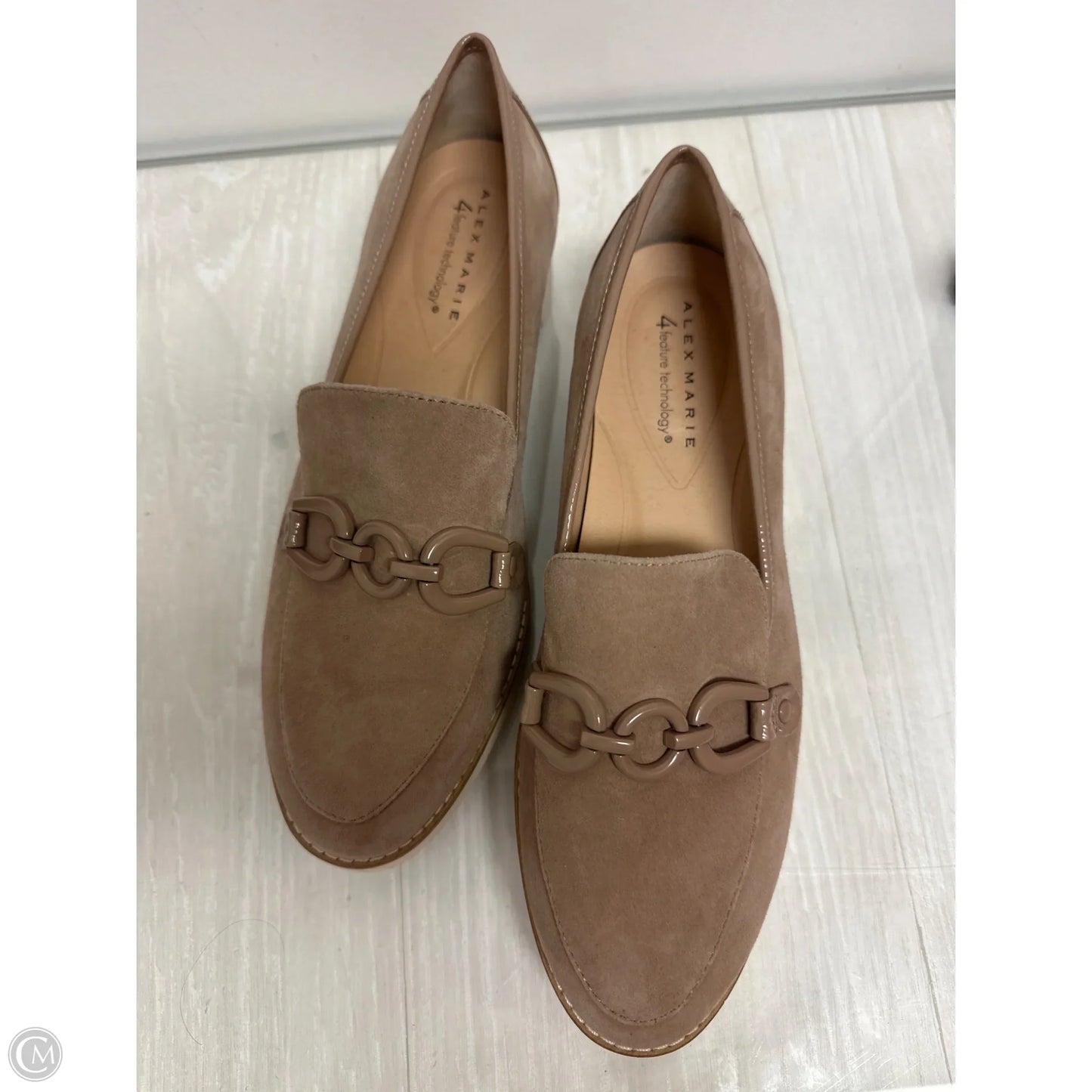Shoes Heels Wedge By Alex Marie In Tan, Size: 8.5