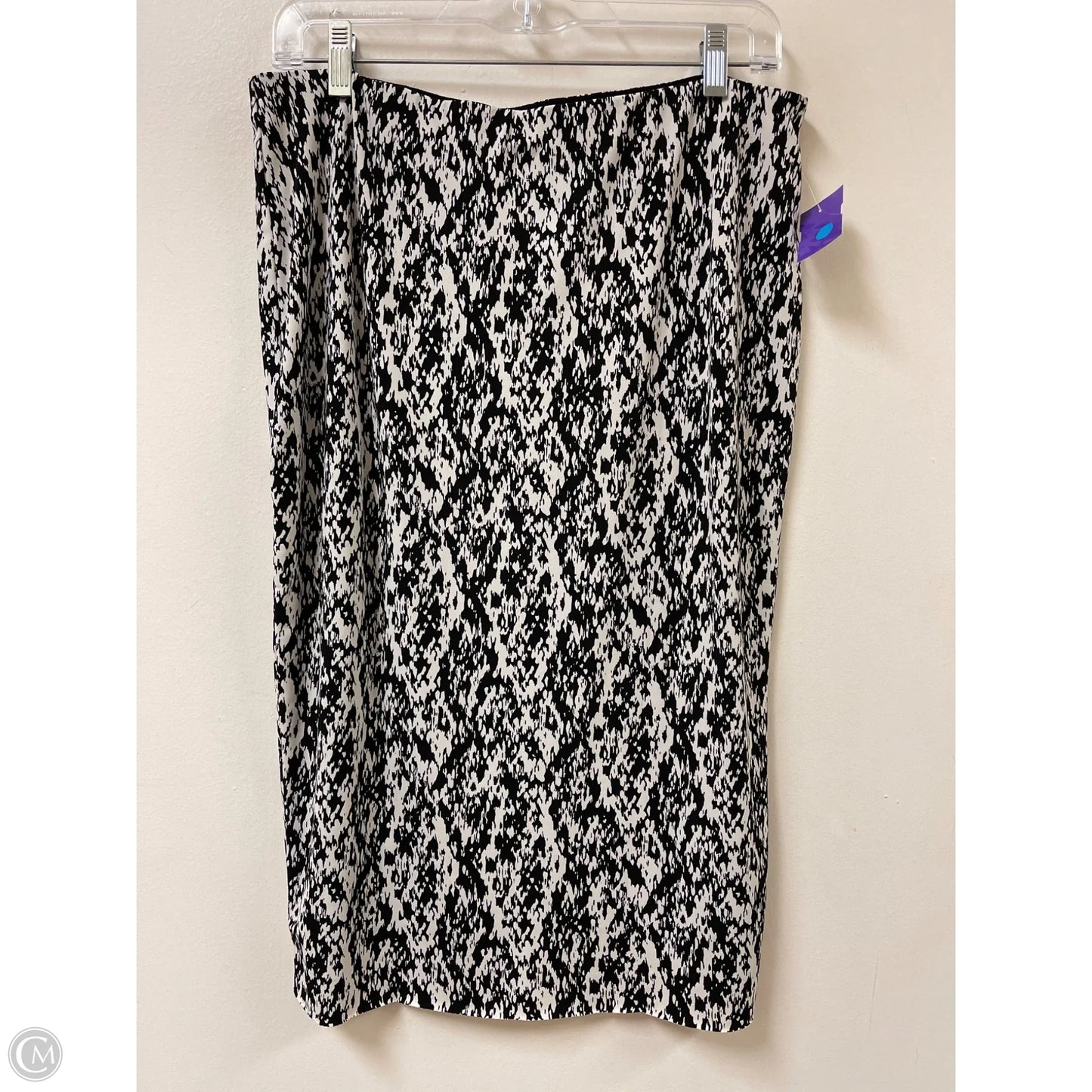 Skirt Maxi By Vince Camuto In Black & White, Size: 10