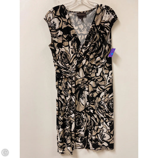 Dress Casual Midi By Dana Buchman In Black & Cream, Size: M