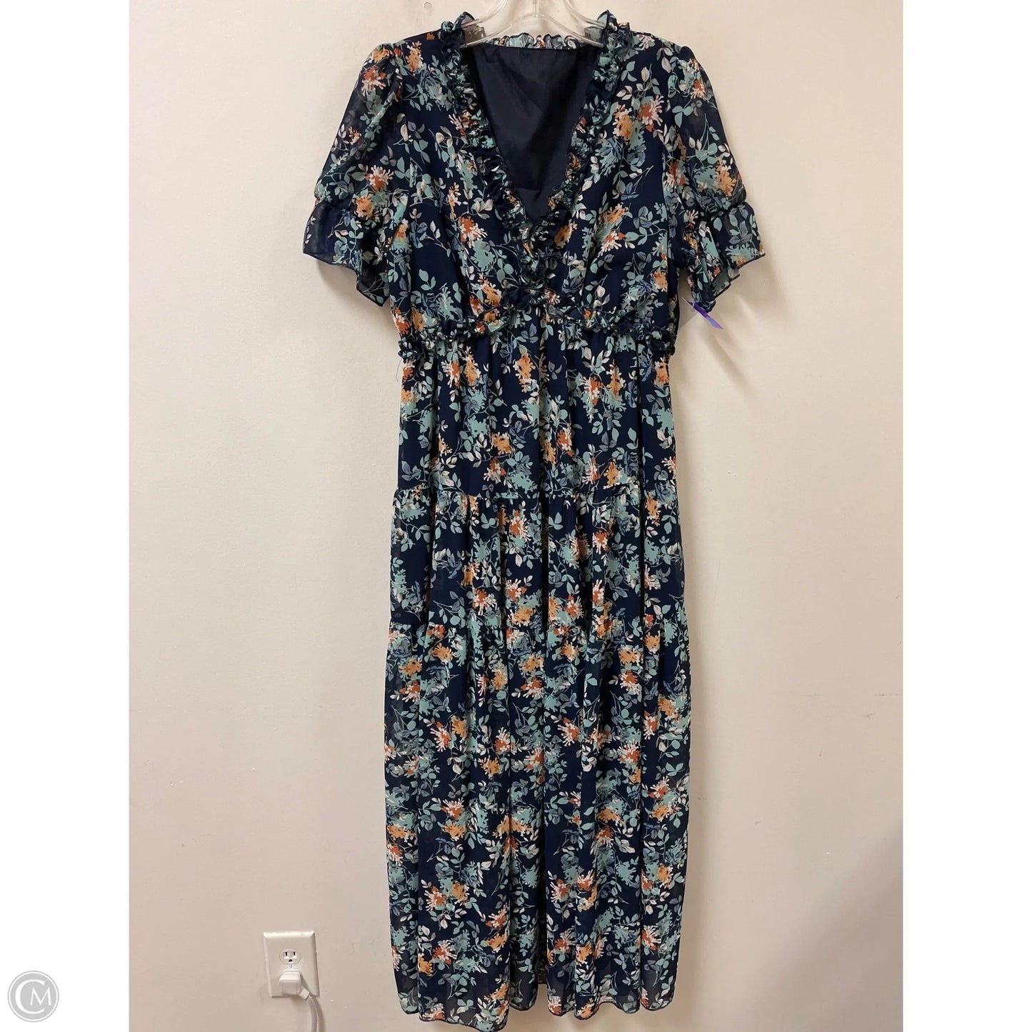 Dress Casual Maxi By Clothes Mentor In Navy, Size: M