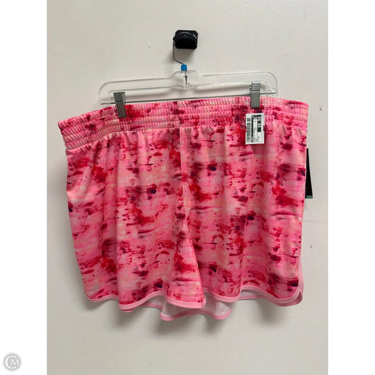 Athletic Shorts By Zelos In Pink, Size: 2x