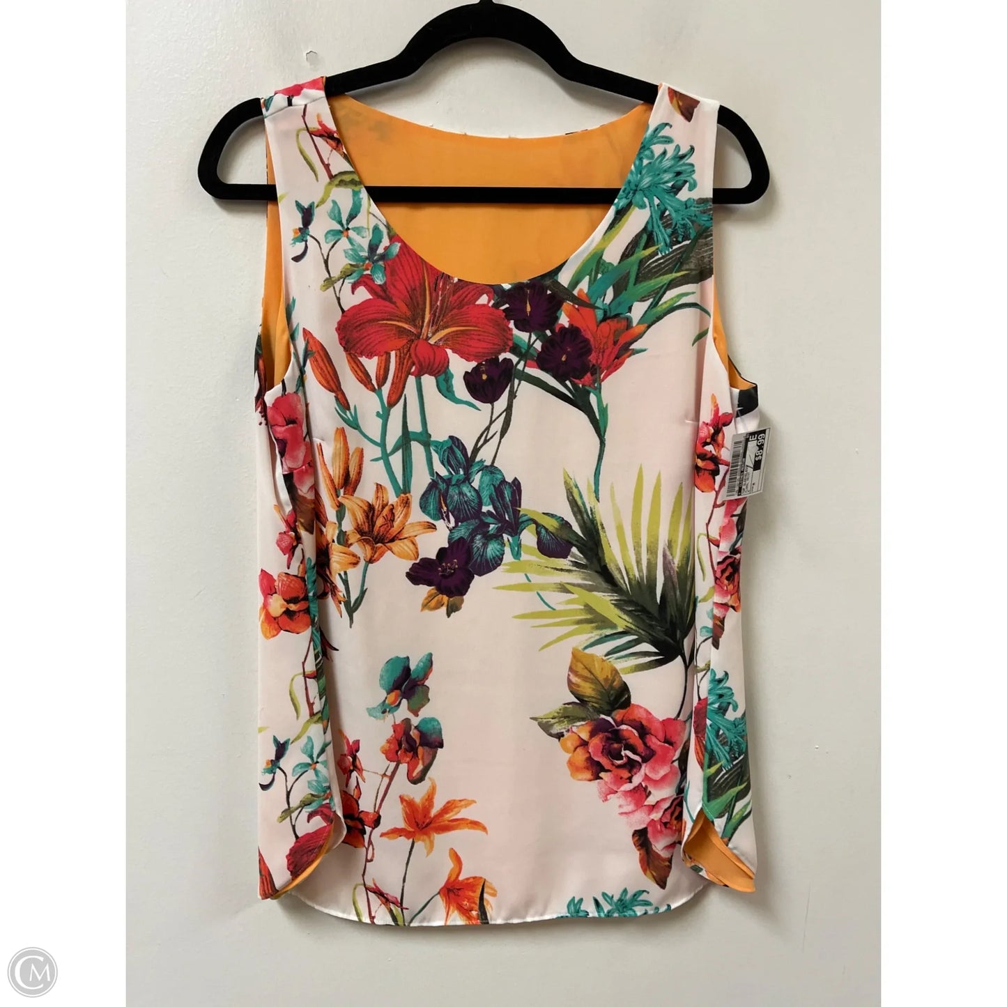 Top Sleeveless By Clothes Mentor In Floral Print, Size: M