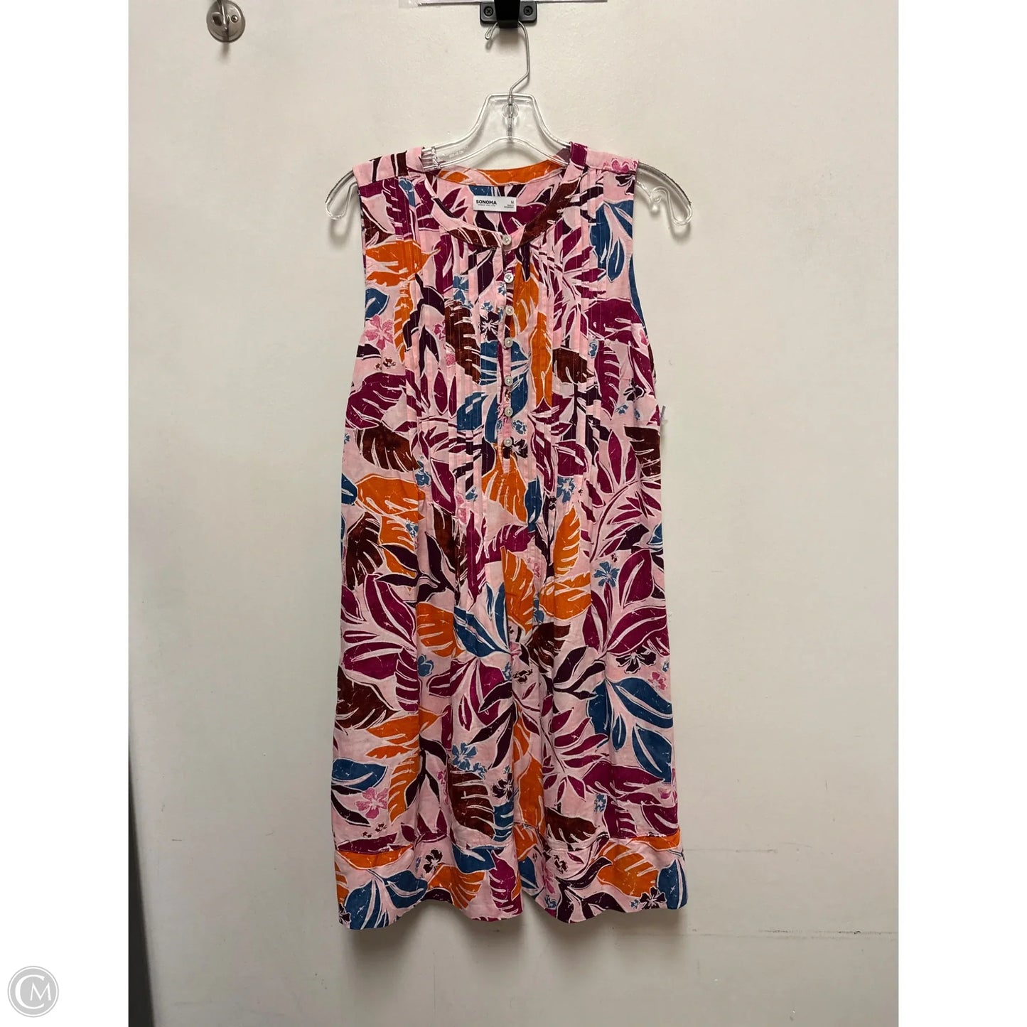 Dress Casual Short By Sonoma In Pink, Size: M