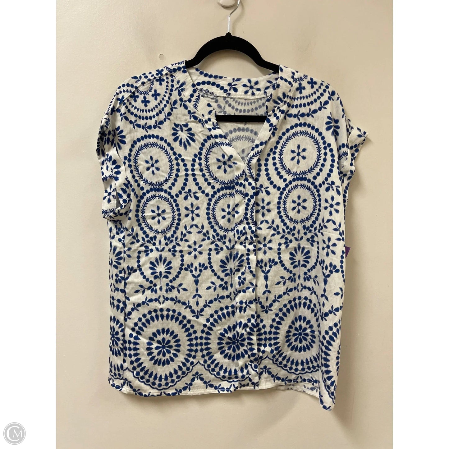 Top Short Sleeve By Clothes Mentor In Blue, Size: L