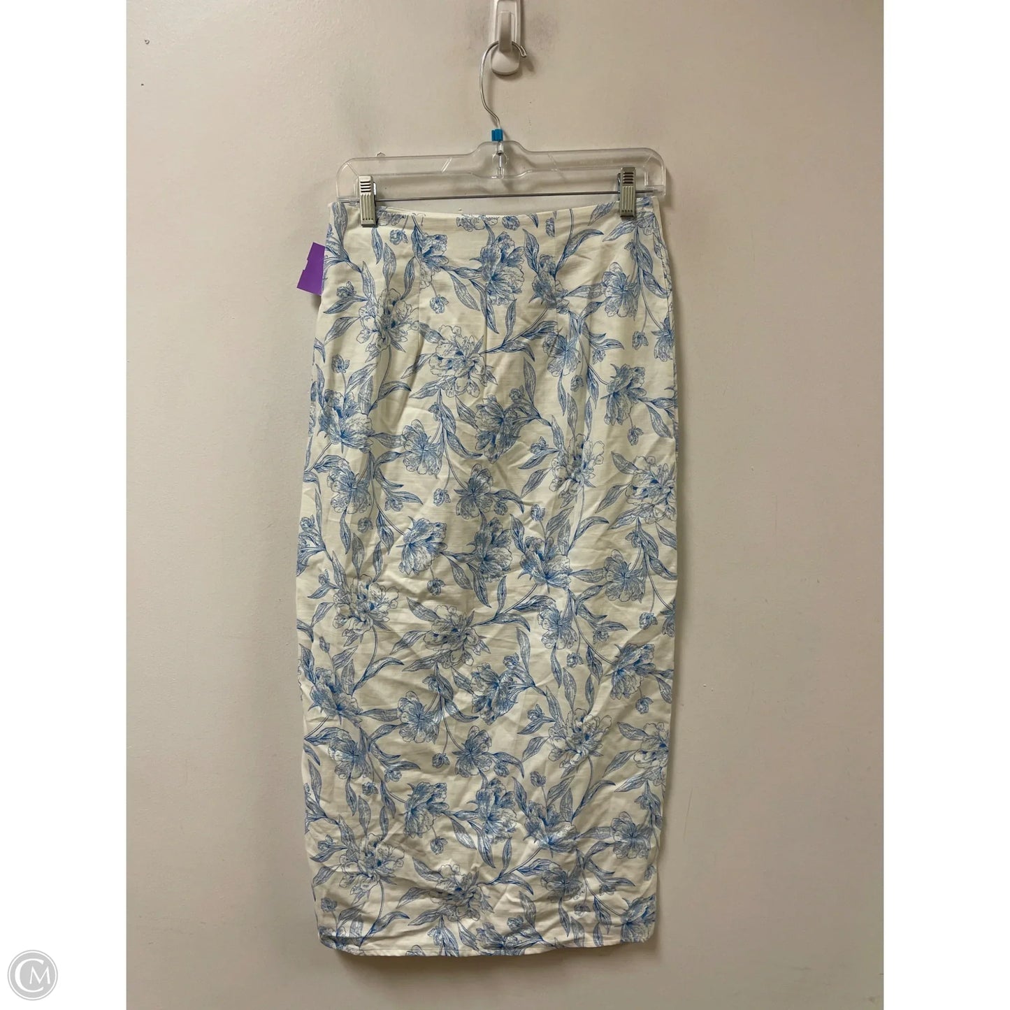 Skirt Maxi By A New Day In Blue & White, Size: 2