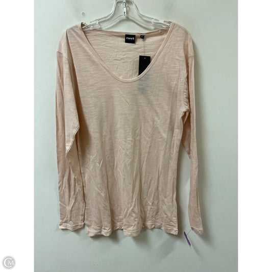 Top Long Sleeve By Mono B In Pink, Size: S