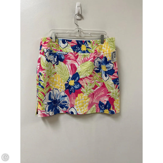 Skirt Midi By Rafaella In Floral Print, Size: 14