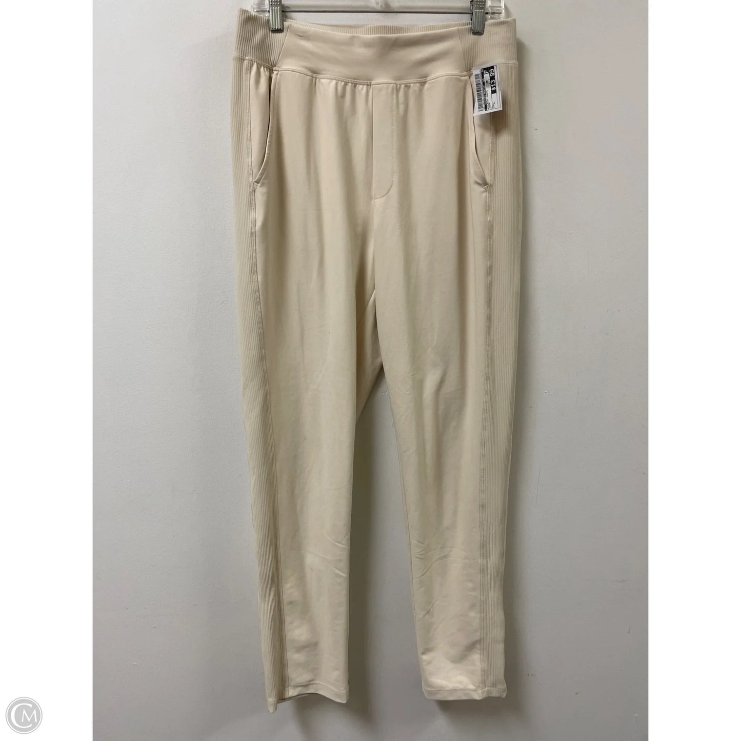 Athletic Pants By Clothes Mentor In Cream, Size: L
