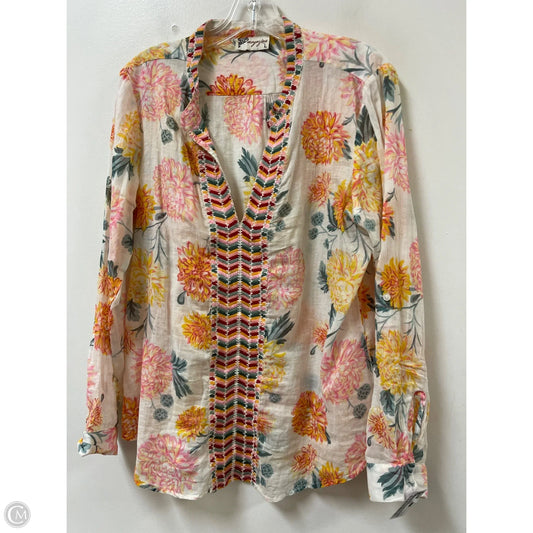 Top Long Sleeve By Clothes Mentor In Multi-colored, Size: L