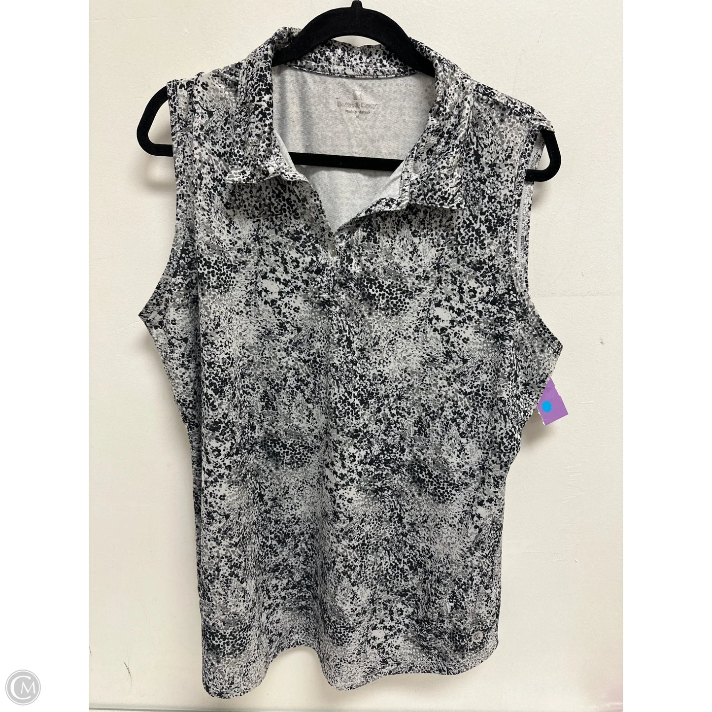 Athletic Top Short Sleeve By Bette And Court In Grey, Size: Xl
