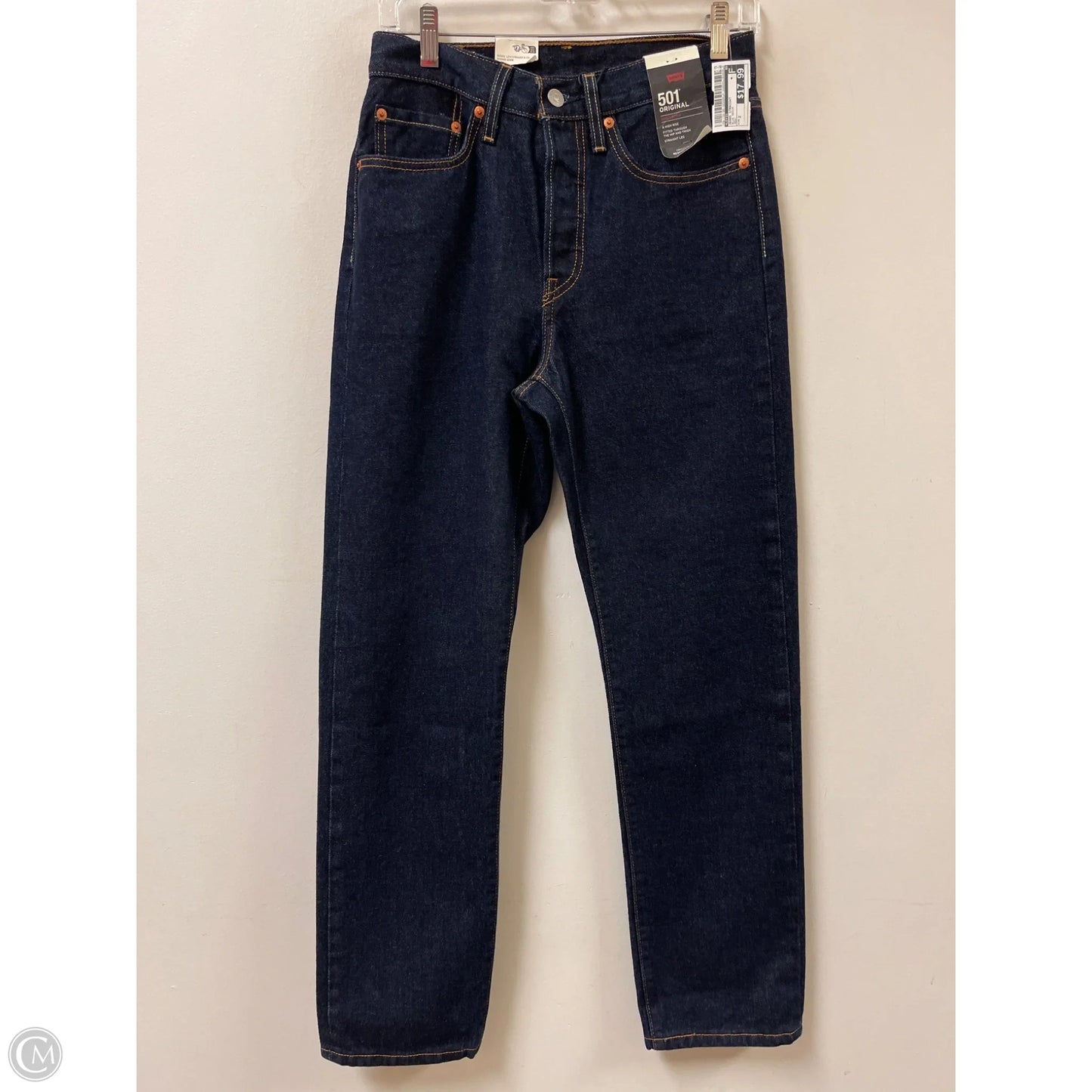 Jeans Straight By Levis In Blue Denim, Size: 2