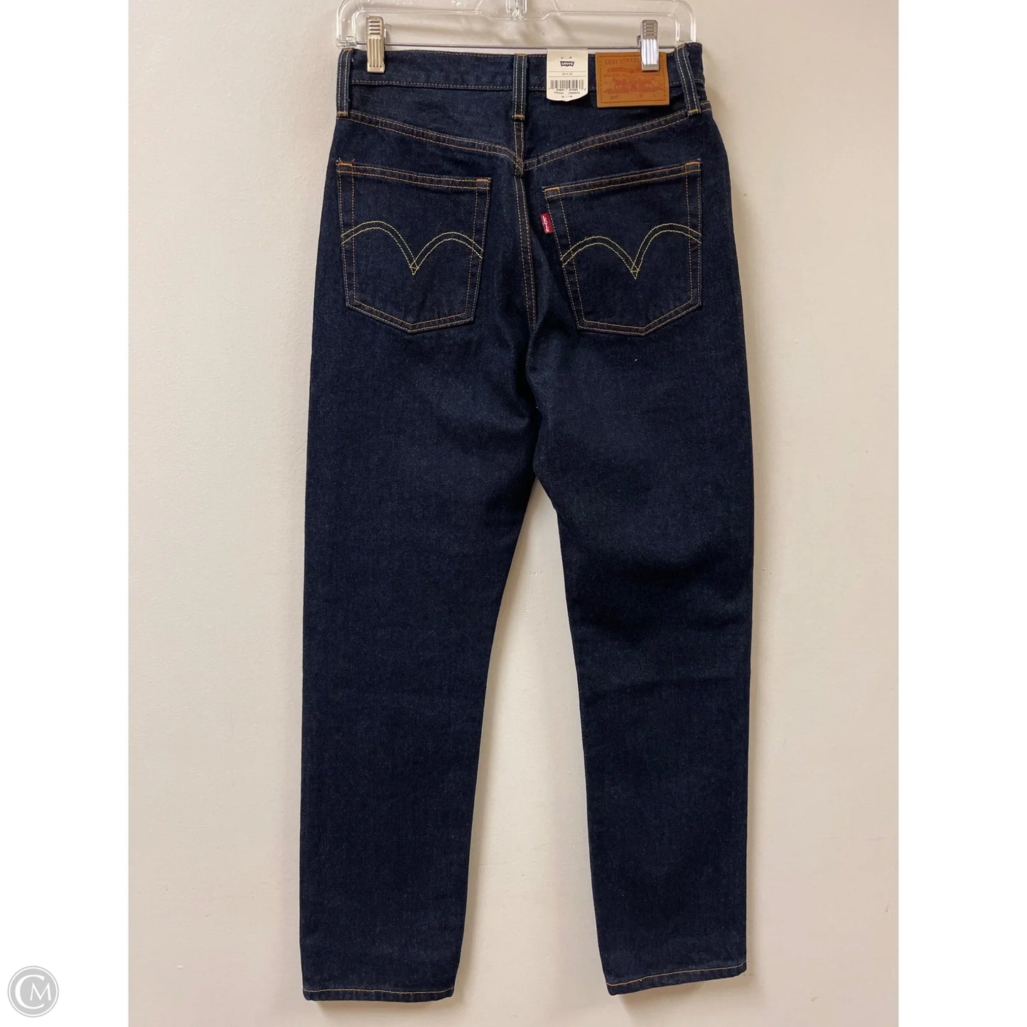 Jeans Straight By Levis In Blue Denim, Size: 2