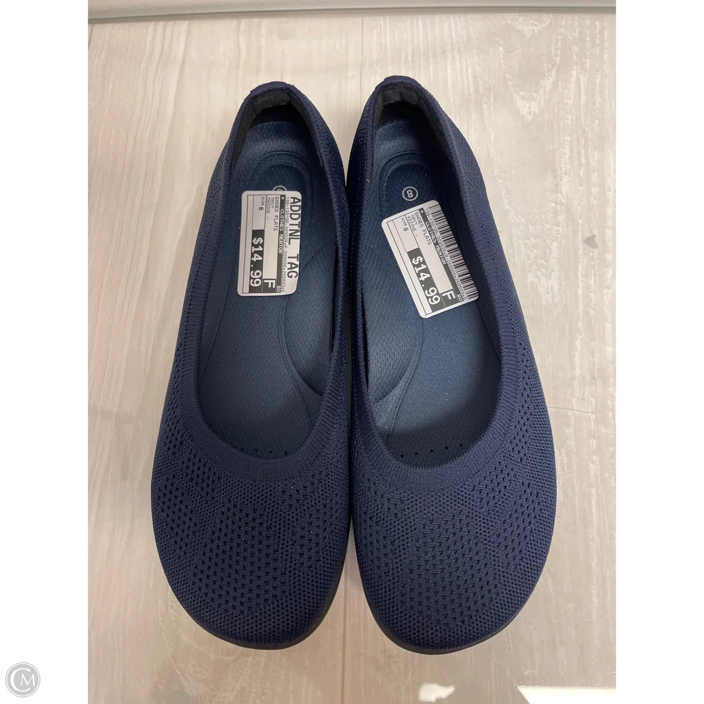 Shoes Flats By Clothes Mentor In Navy, Size: 8